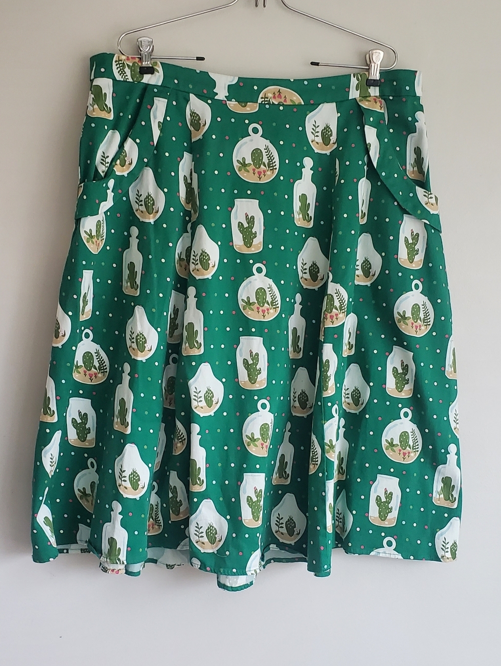 Collectif x ModCloth Cactus Terrarium Swing Skirt Size 18